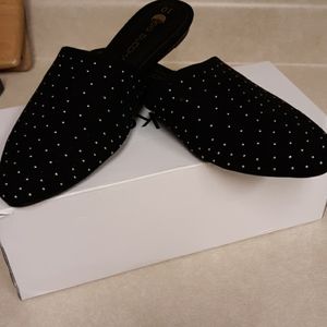 Big buddha mules with embellishments